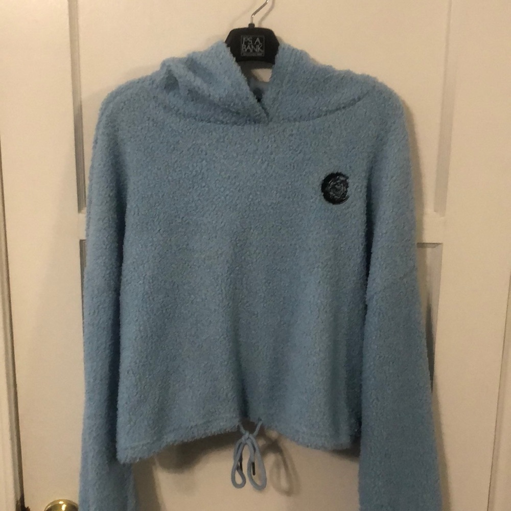 Fluffy Cropped Hoodie